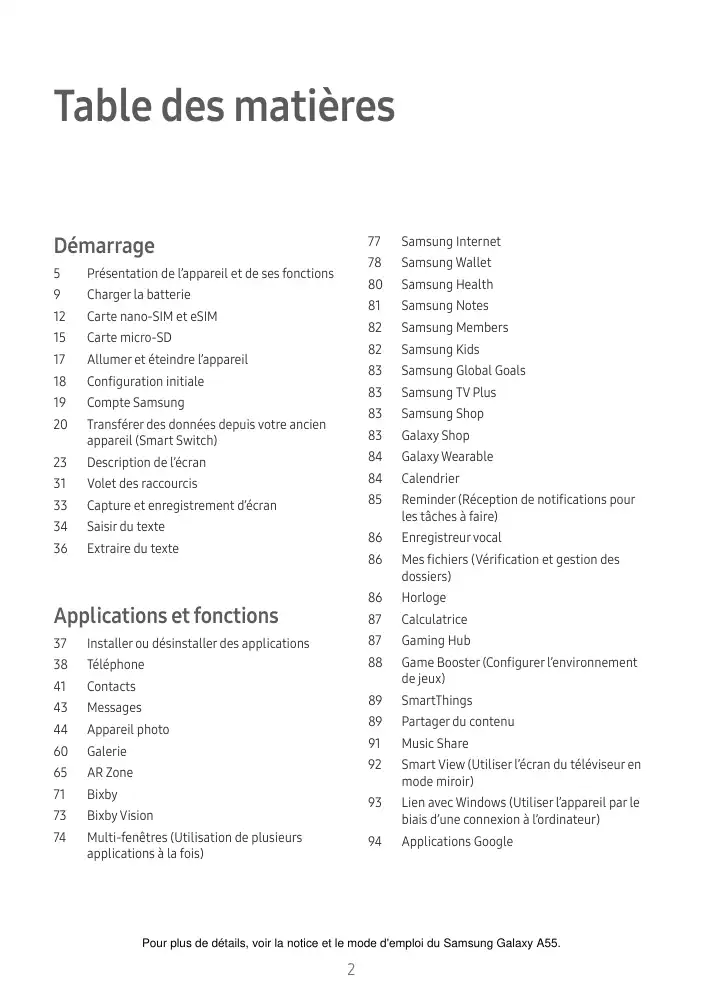 Page 2 - Galaxy A55