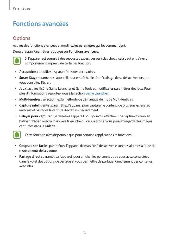 Page 94 - Galaxy Tab S2 Blanche Wi-Fi
