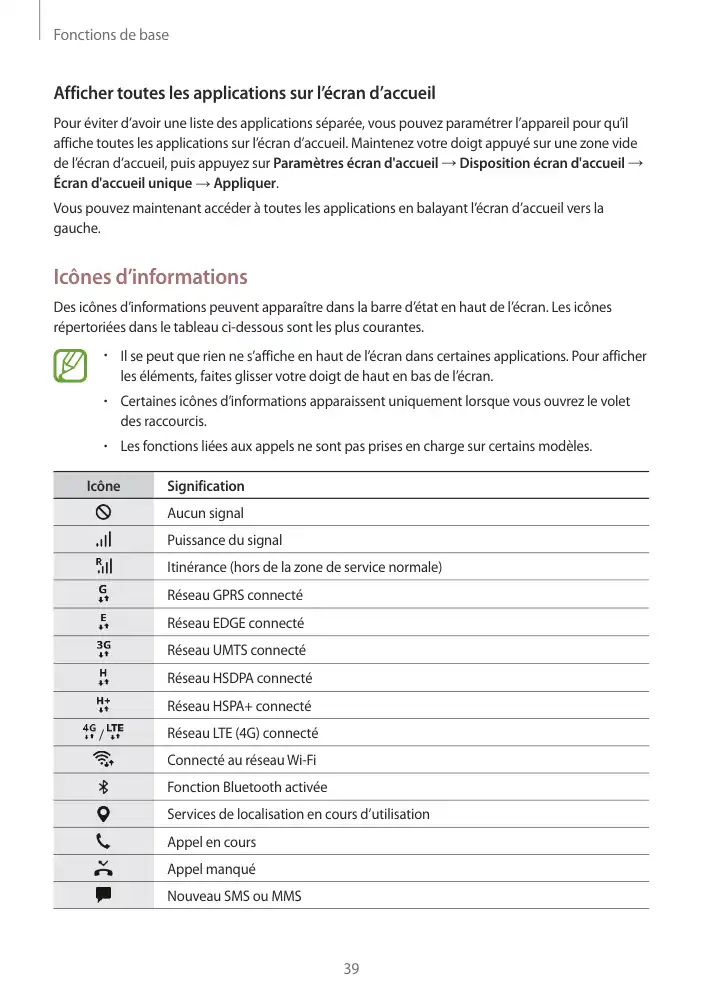 Page 39 - Galaxy Tab S3 avec S Pen