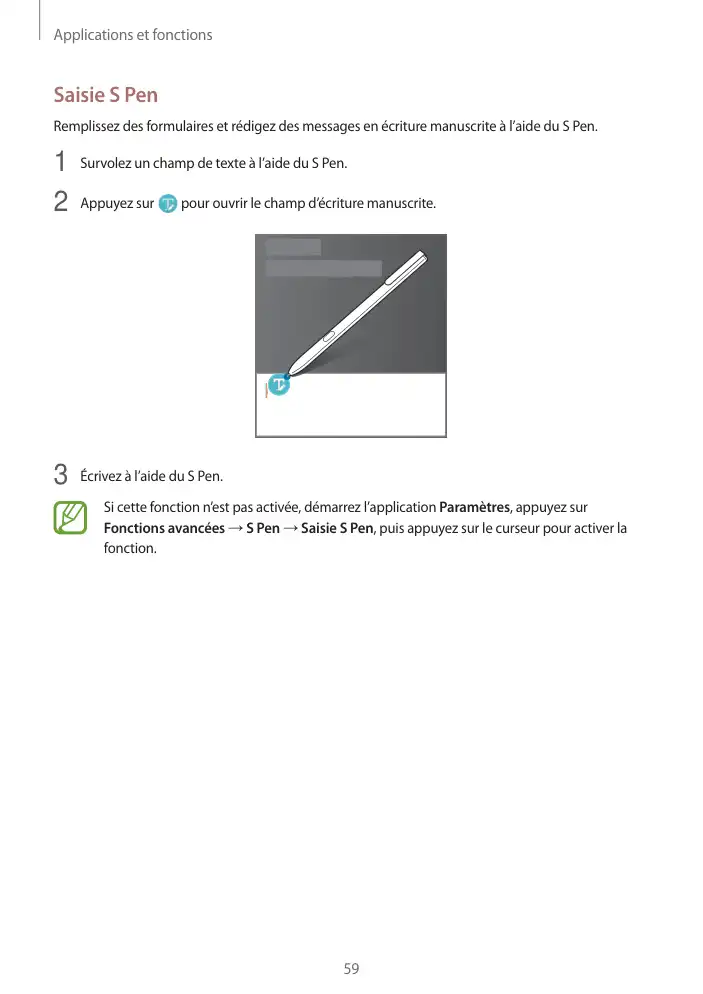 Page 59 - Galaxy Tab S3 avec S Pen
