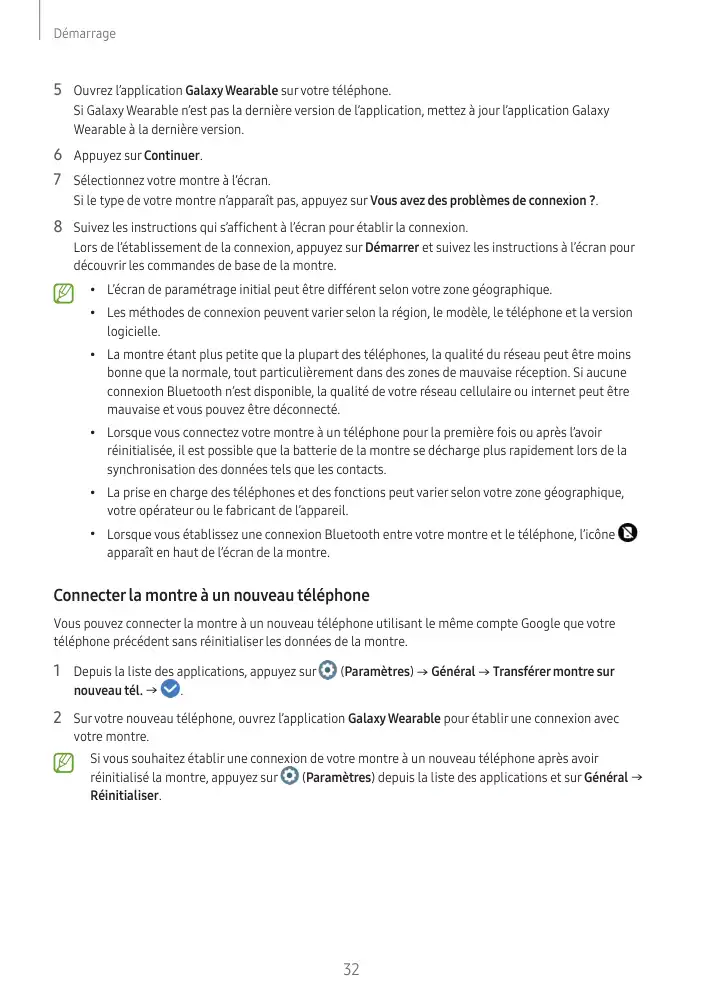 Page 32 - Galaxy Watch5 Bluetooth