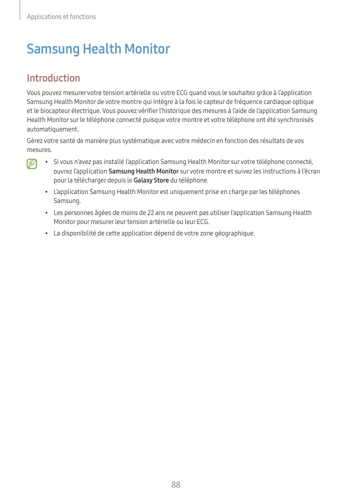 Page 88 - Galaxy Watch5 Bluetooth