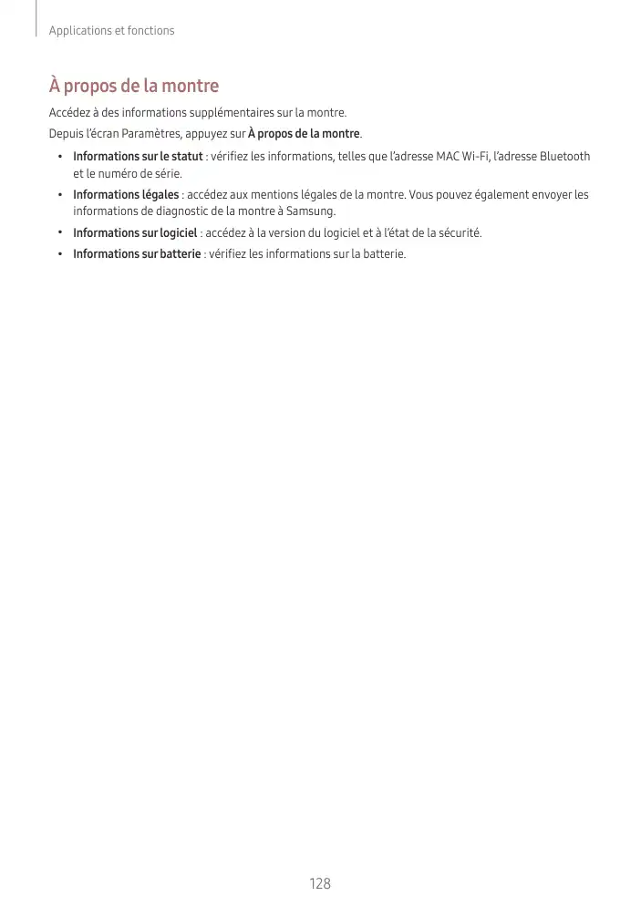 Page 128 - Galaxy Watch5 Bluetooth
