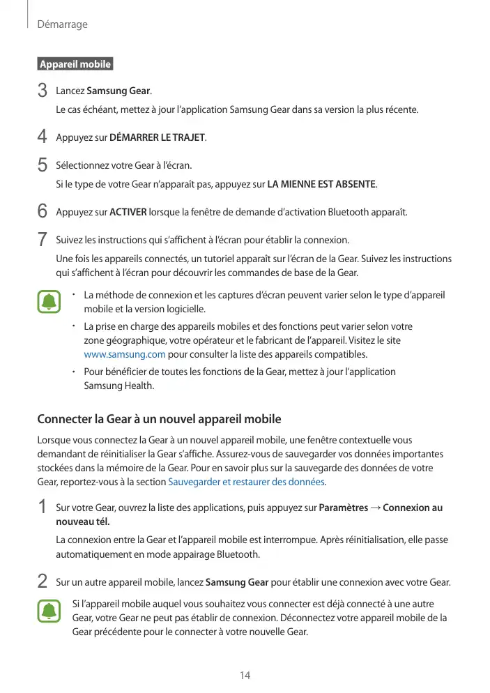 Page 14 - Gear Fit2 Pro